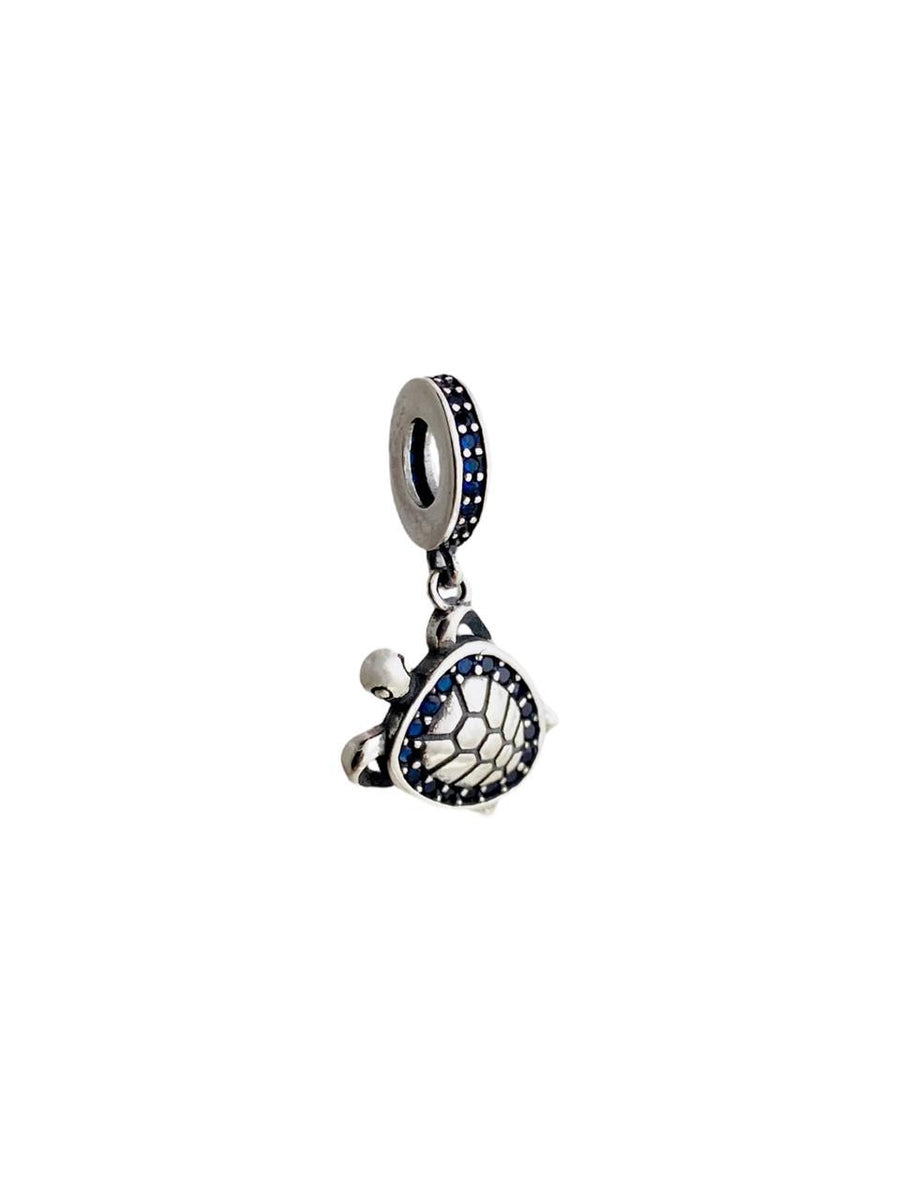 Charm Tortuga Brillo Azul