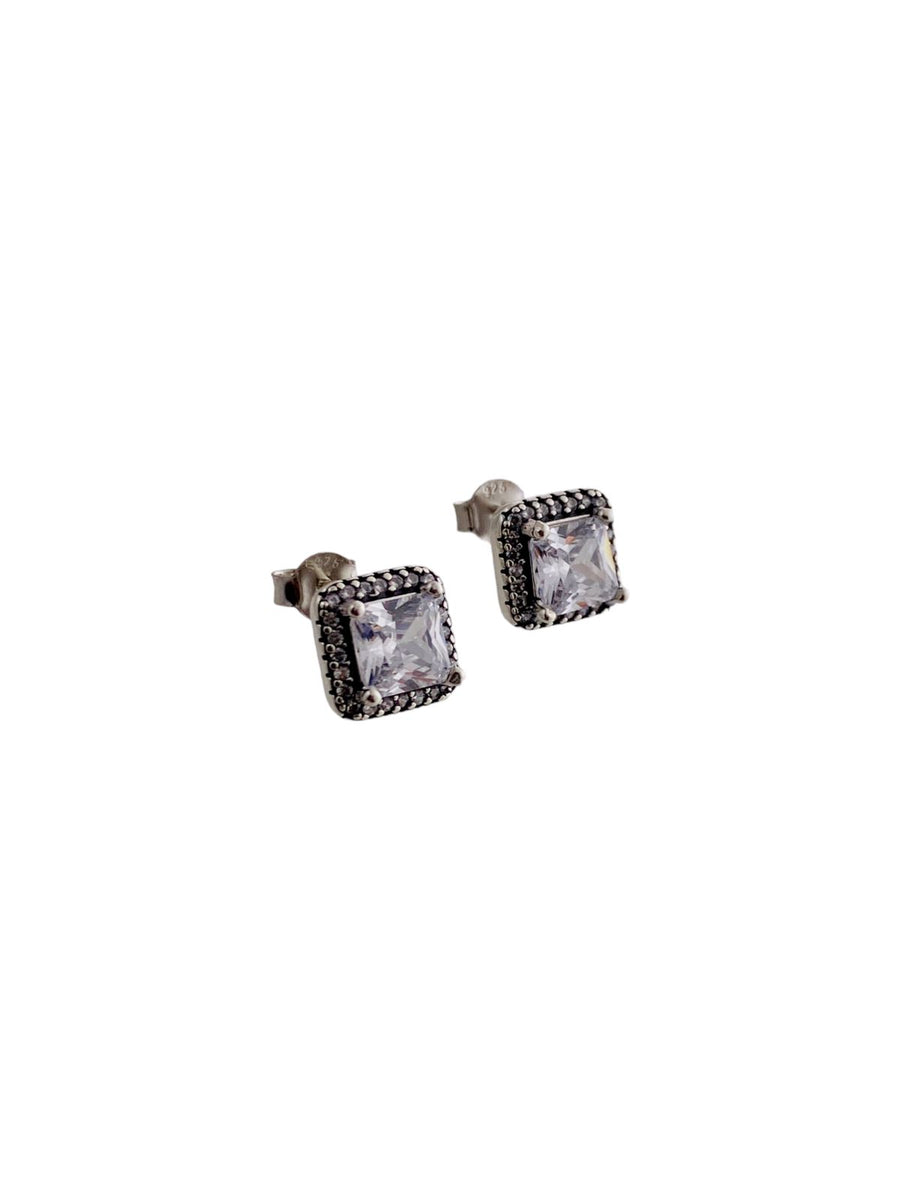 Aretes Halos Cuadrados